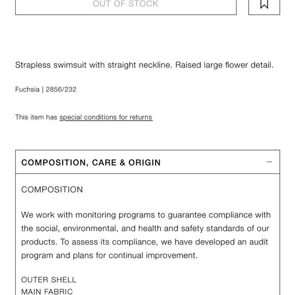 New without tag beautiful fushia one piece swimsuit - Picture 5 of 9